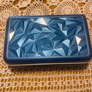 Eldon‎ Pencil Case Kids Blue Excellent Fractal Geometric Hard Shell Zipper